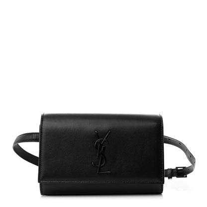 Saint Laurent Smooth Calfskin Monogram Kate Belt Bag Black 1 of 9