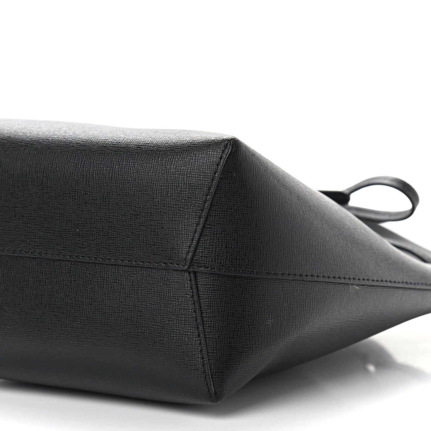 Saffiano Mini Bucket Bag Black Flamma