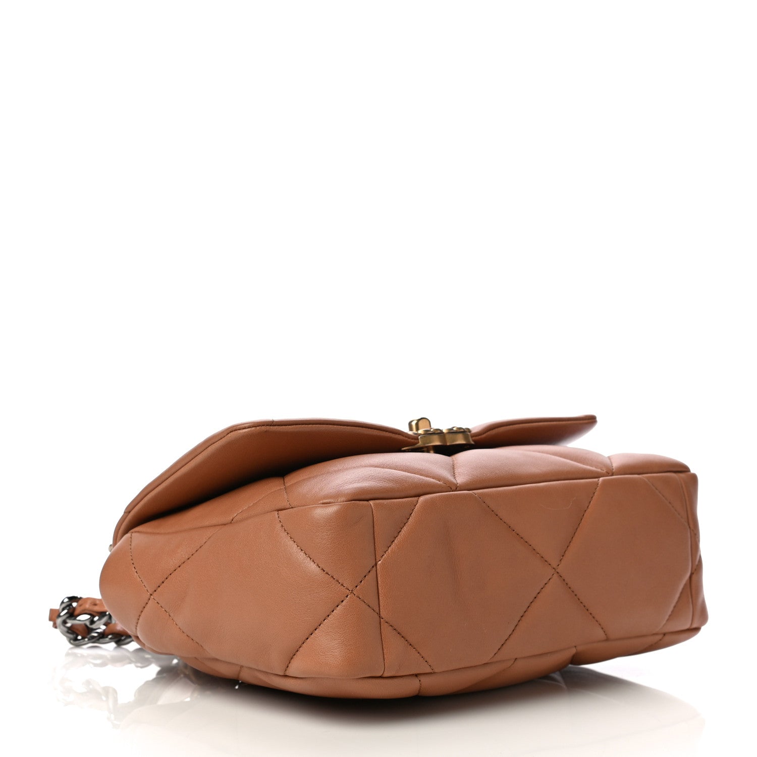 Chanel Lambskin Quilted Medium Chanel 19 Flap Brown 4 of 14