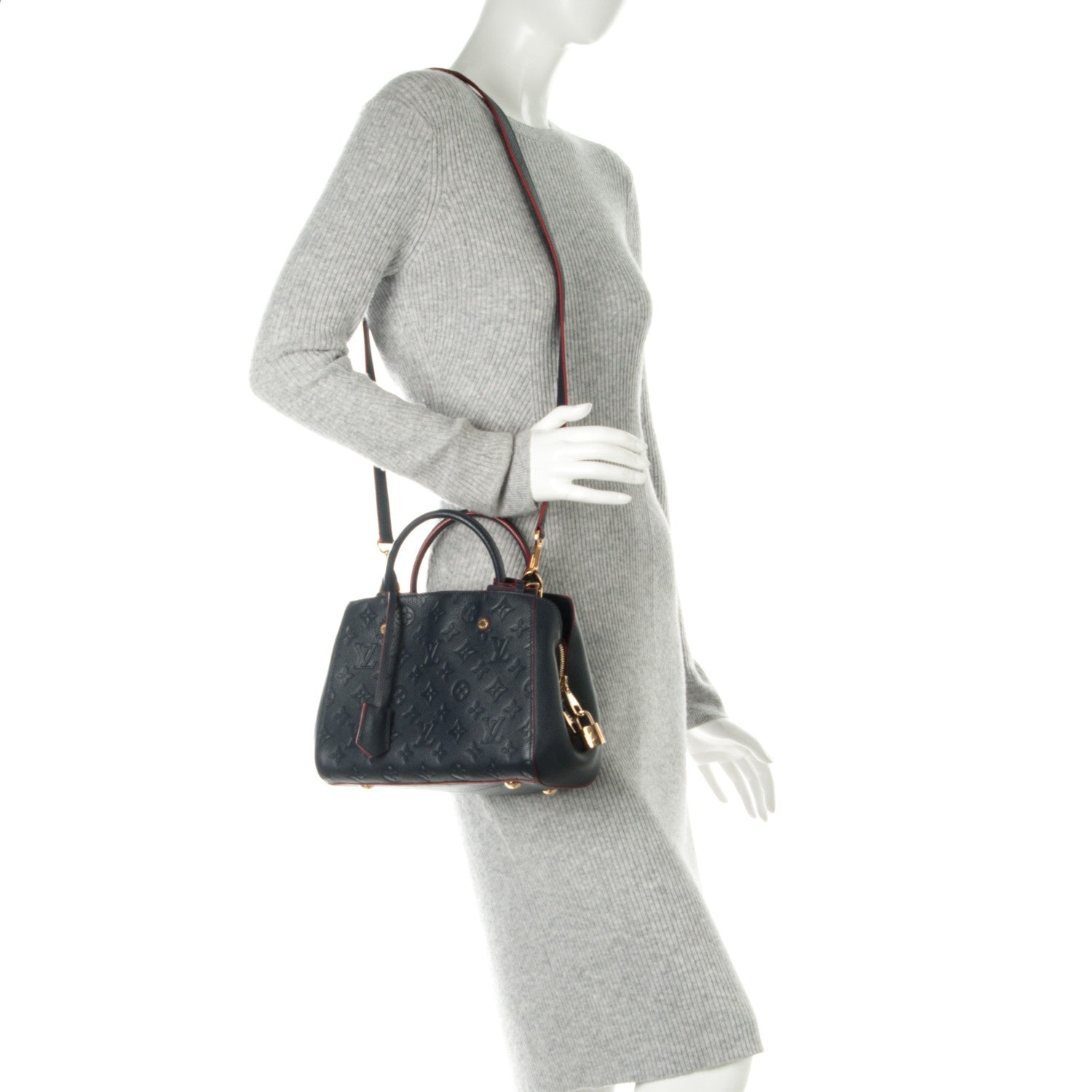Louis Vuitton Empreinte Montaigne BB Marine Rouge 2 of 7