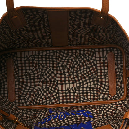 MCM Visetos Medium Liz Reversible Shopper Tote Cognac 5 of 18