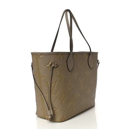 Louis Vuitton Empreinte Monogram Giant Neverfull MM Tourterelle 3 of 9
