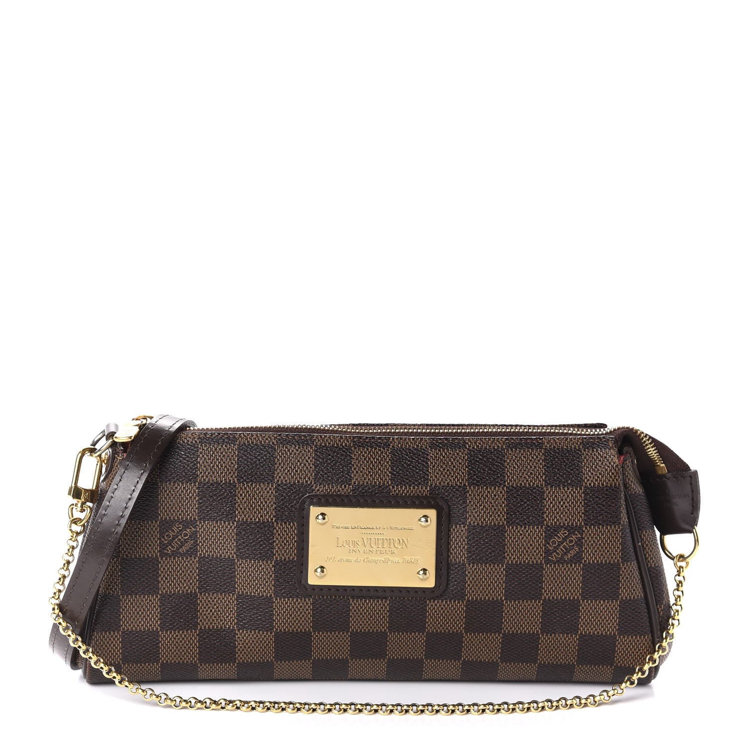 Louis Vuitton Damier Ebene Eva Clutch 1 of 9