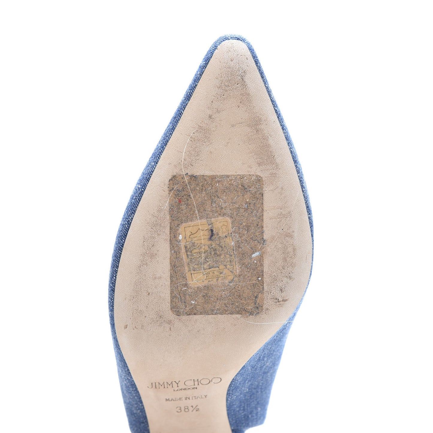 Denim Gemma 40 Slingback Pumps 38.5 Blue