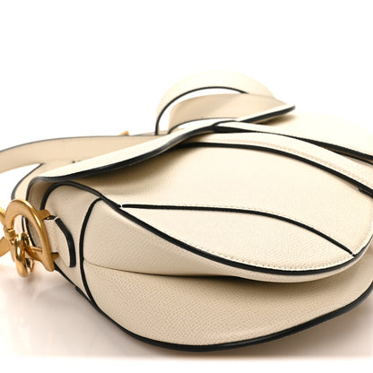 Christian Dior Grained Calfskin Saddle Bag With Strap Latte 9 of 11
