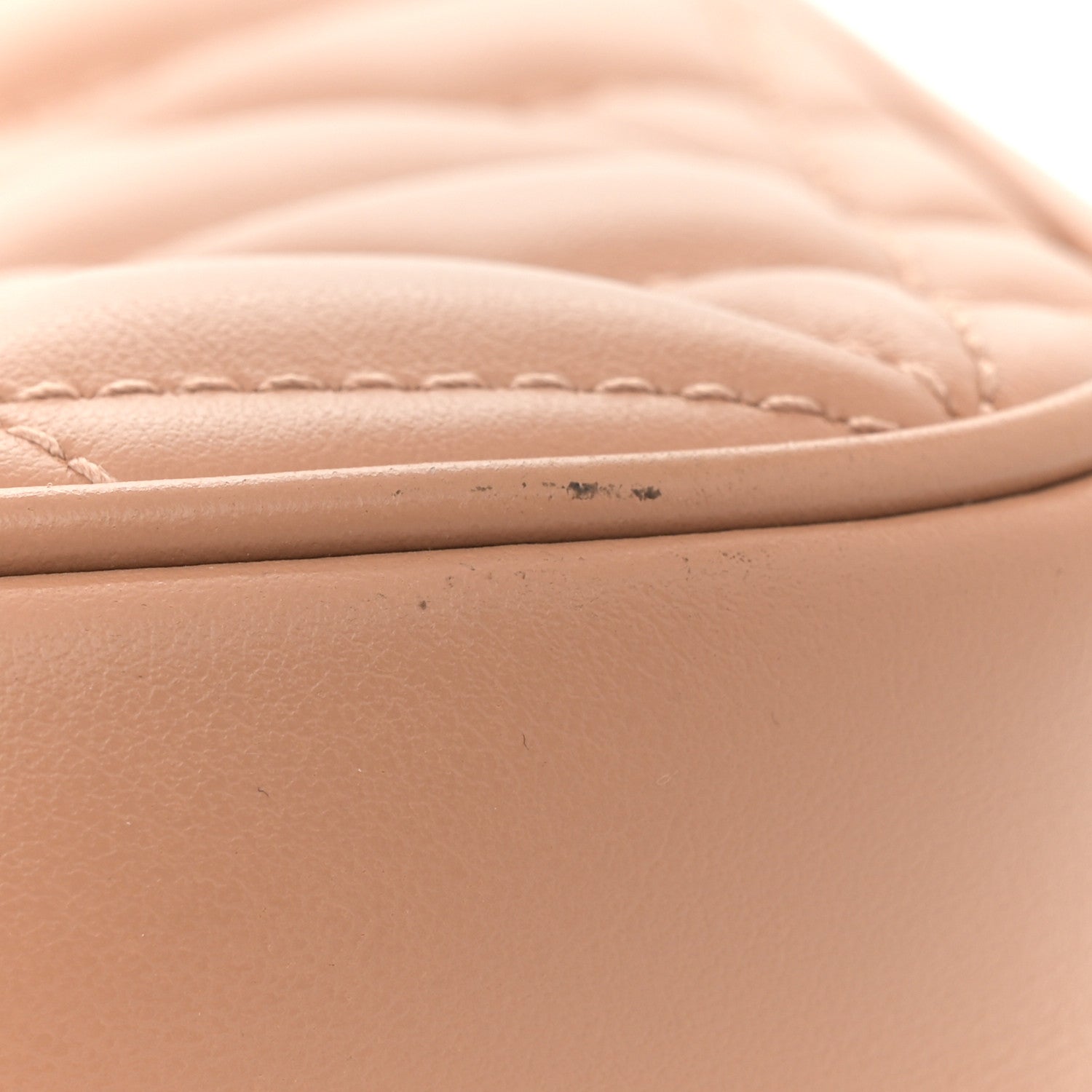 Gucci Calfskin Matelasse Aria Small GG Marmont Chain Shoulder Bag Camelia 13 of 17