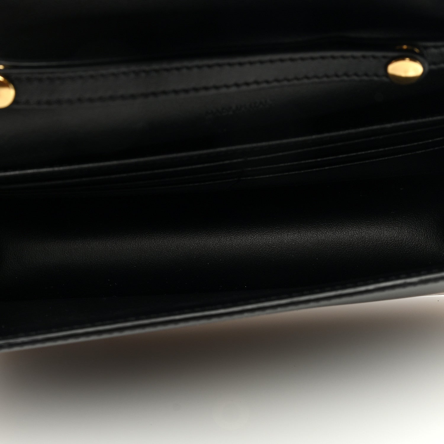 Celine Shiny Calfskin Triomphe Margo Wallet on Chain Black 4 of 7