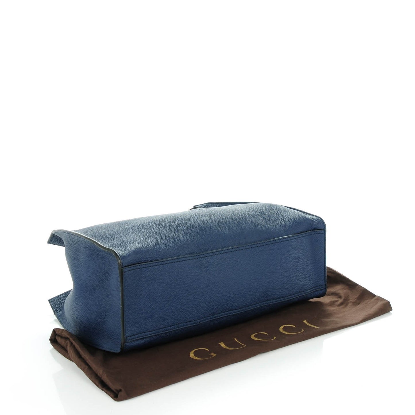 Soft Calfskin Medium Jackie Top Handle Bag Classic Blue Marine