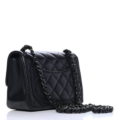Chanel Lambskin Quilted Mini Square Flap So Black 2 of 4