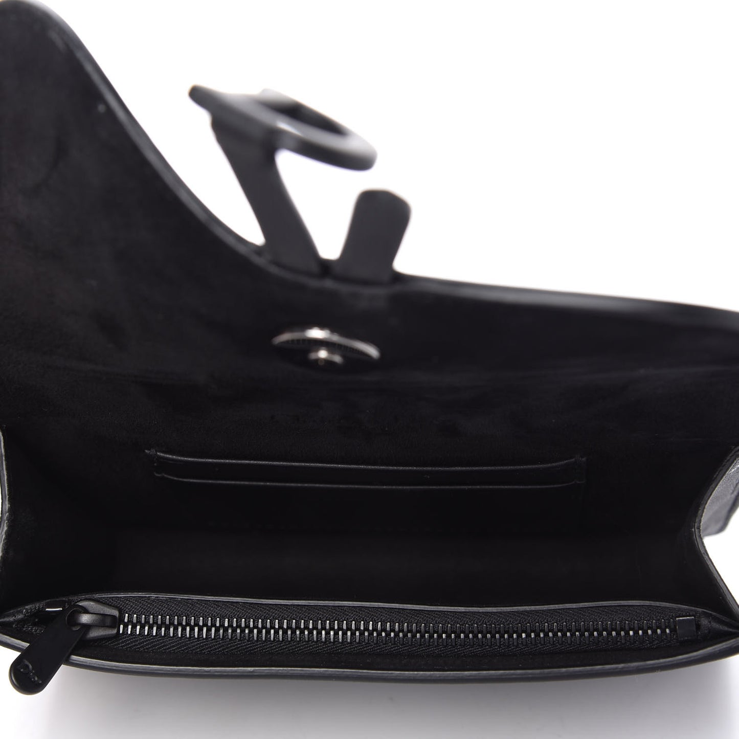 Ultra Matte Calfskin Saddle Belt Bag Black