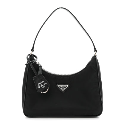Prada Tessuto Nylon Saffiano Mini Re-Edition 2005 Bag Black 1 of 12