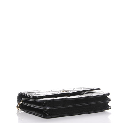 Chanel Caviar Quilted Square Wallet On Chain WOC Black 4 of 9