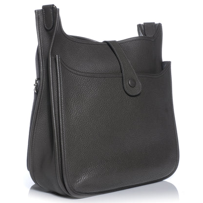 Hermes Taurillon Clemence Evelyne III GM Graphite 3 of 7