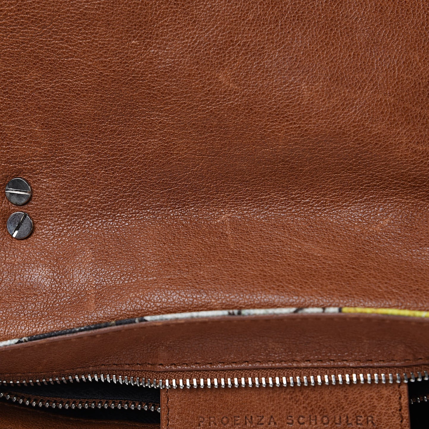 Canvas Tropical Printed Medium PS1 Satchel Brown