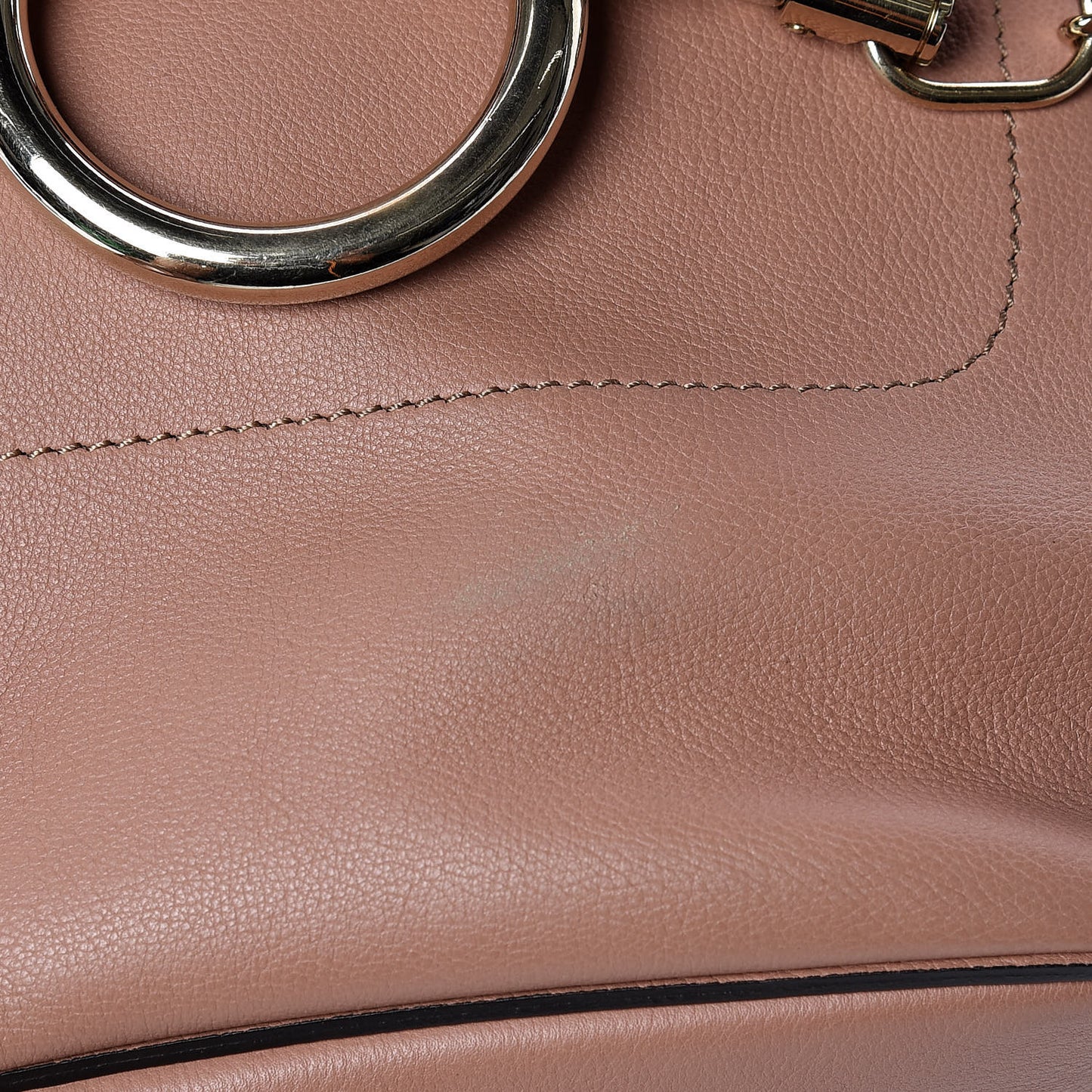 Suede Calfskin Small Faye Backpack Nougat
