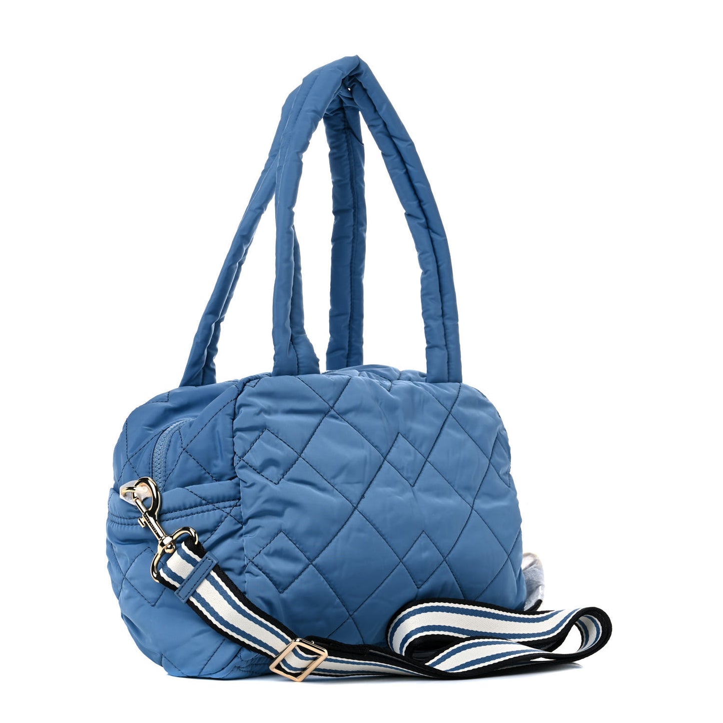 Nylon Quilted Small Weekender Bag Blue Heaven
