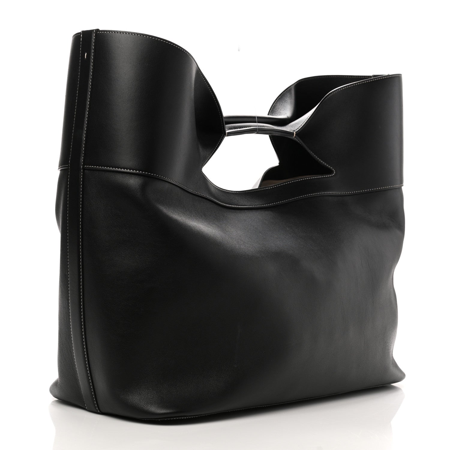 Alexander McQueen Calfskin Large The Bow Bag Black 4 of 10