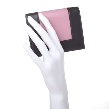 Celine Smooth Lambskin Small Frame Multifunction Wallet Liquorice Antique Rose 2 of 7