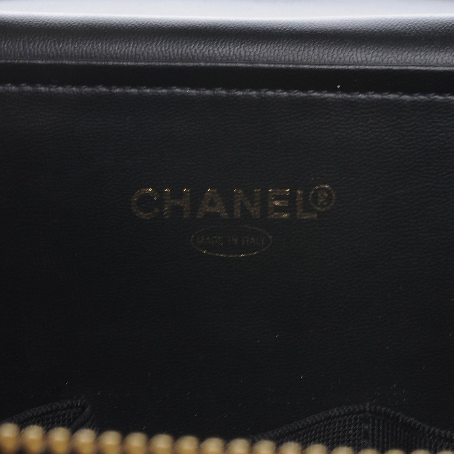 Patent Large Cosmetic Train Case Black
