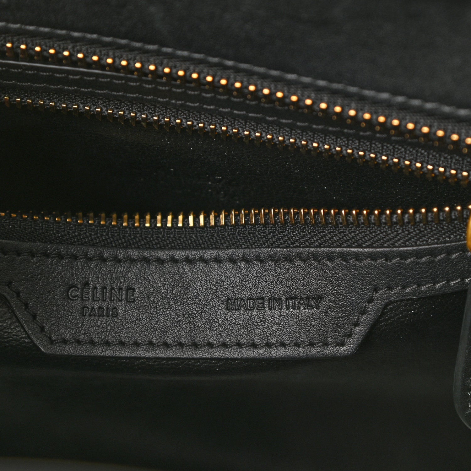 Celine Smooth Calfskin Micro Luggage Black 6 of 8