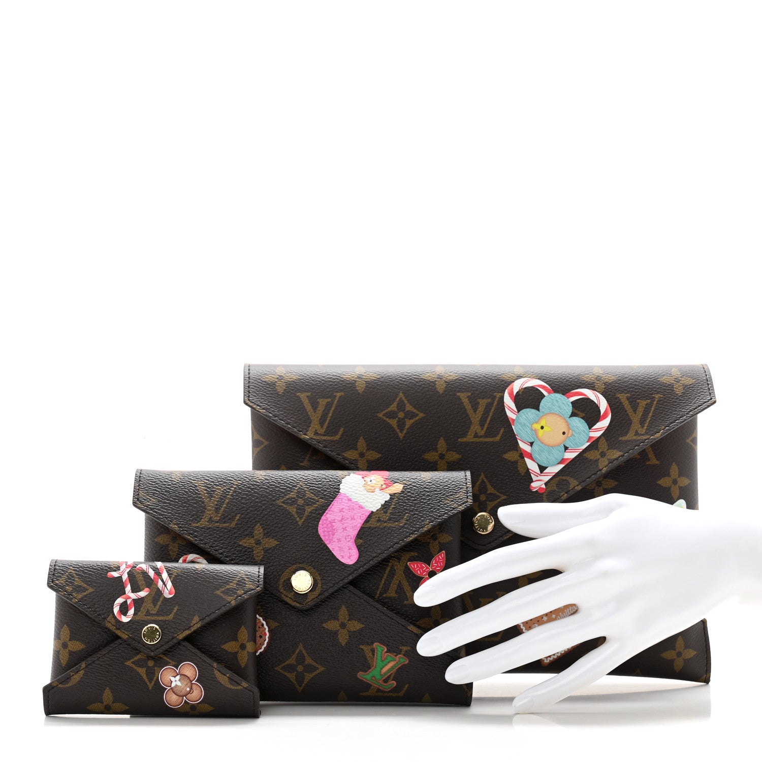 Louis Vuitton Monogram Candy Factory Kirigami Pochette Set 2 of 11