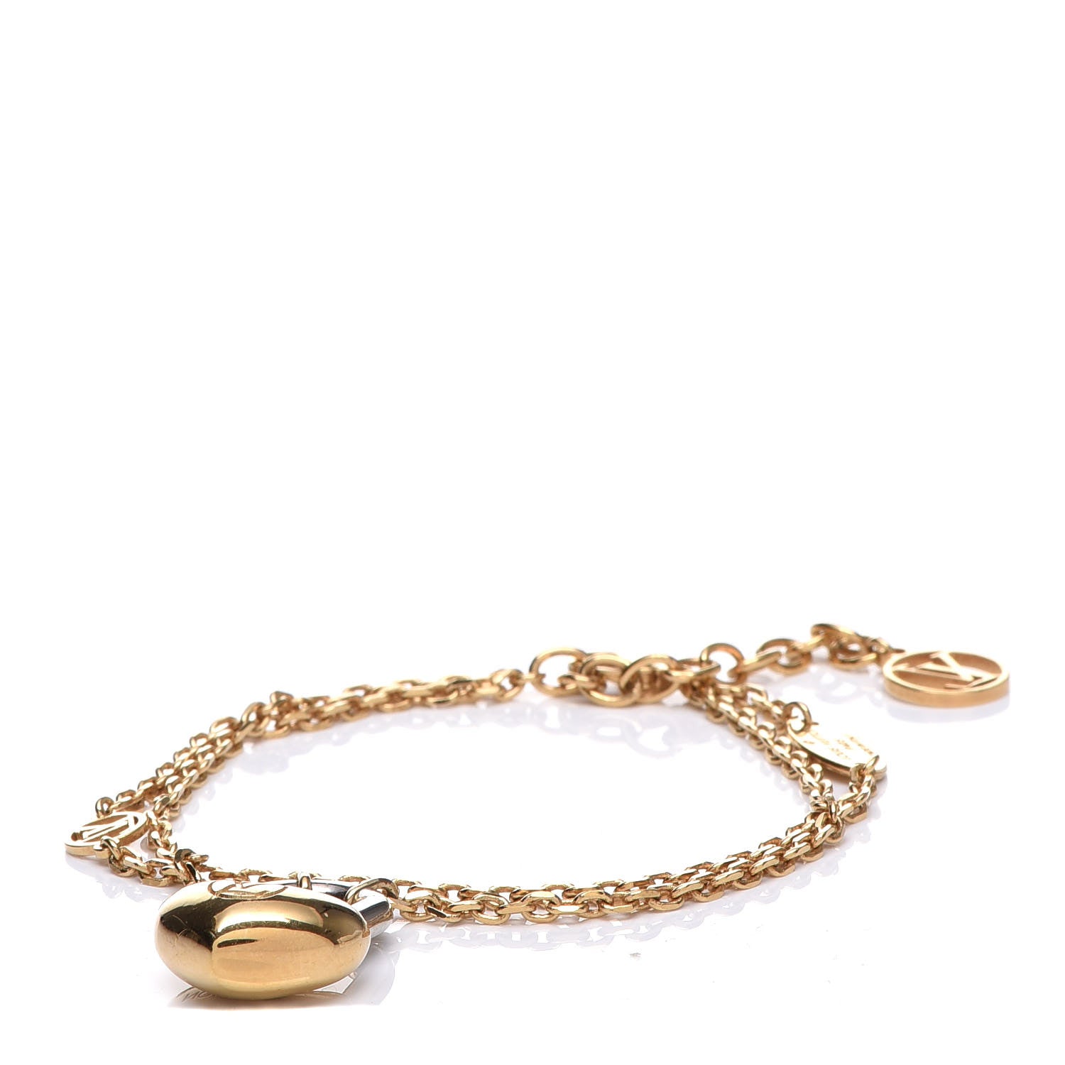 Louis Vuitton LV Crazy In Lock Bracelet Gold Silver 1 of 7