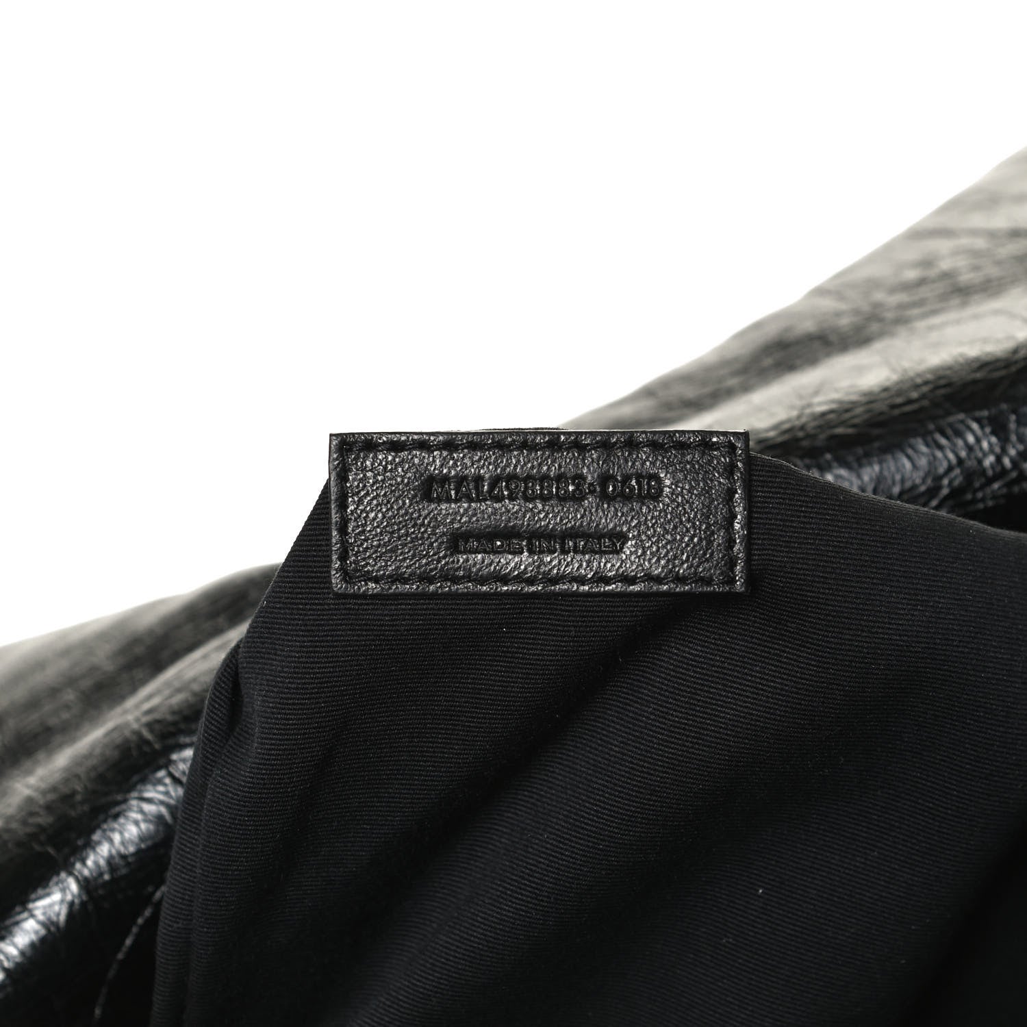 Saint Laurent Crinkled Calfskin Matelasse Monogram Large Niki Chain Satchel Black 6 of 9