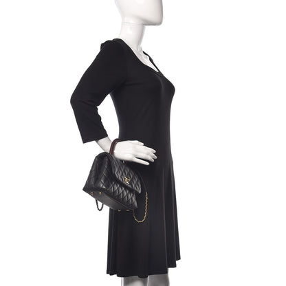 Chanel Caviar Lizard Embossed Quilted Mini Coco Handle Flap Black 3 of 11