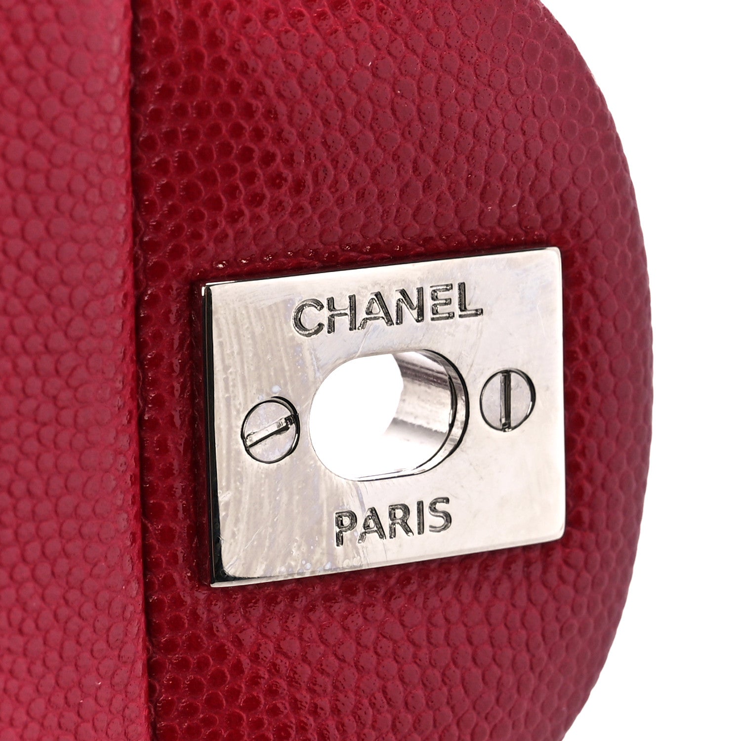 Chanel Caviar Quilted Mini Square Flap Red 7 of 11