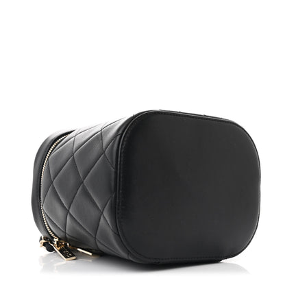 Chanel Lambskin Quilted Trendy Vanity Case Black 4 of 11