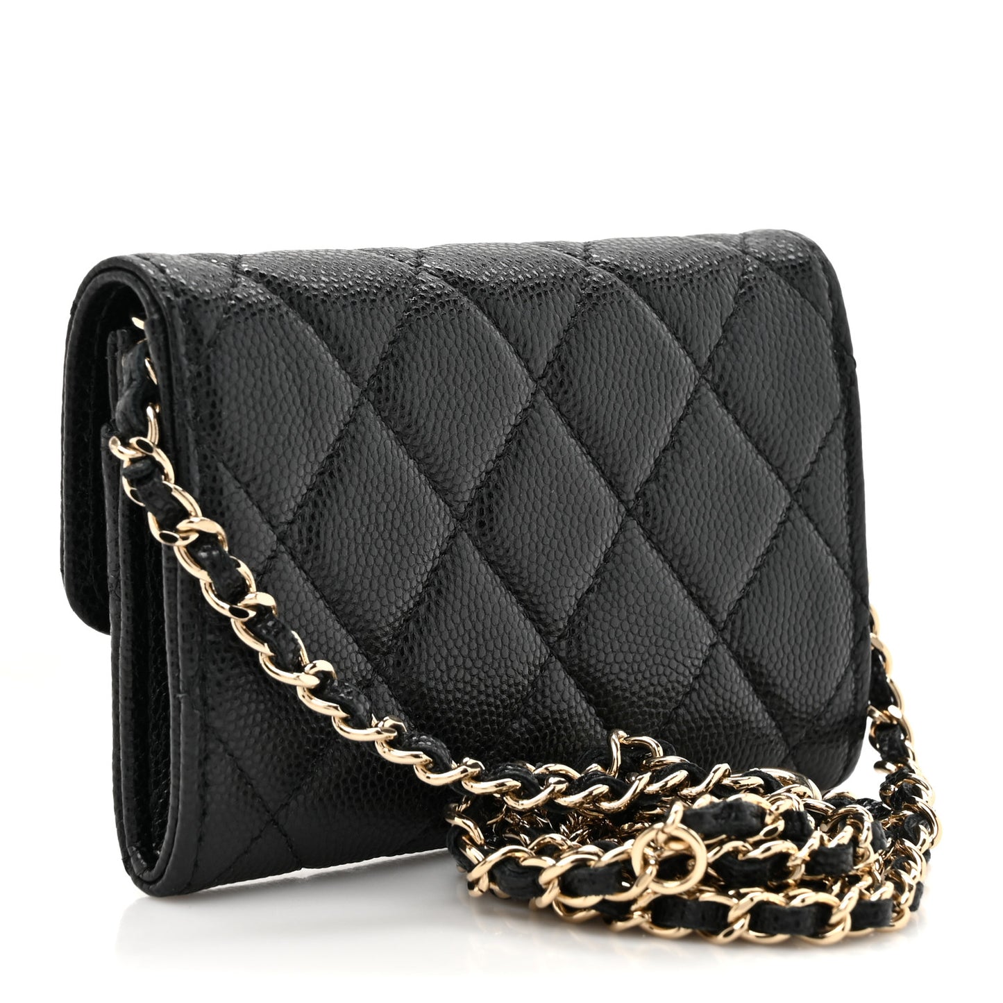 Caviar Quilted Belt Bag Black