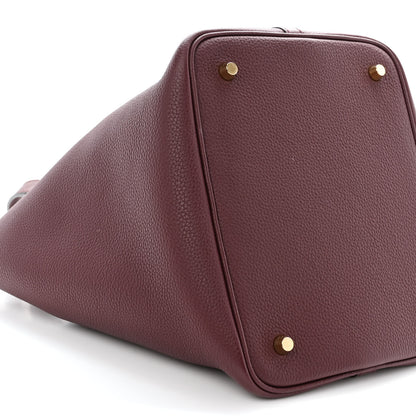 Hermes Taurillon Clemence Picotin Lock 22 MM Rouge Sellier 9 of 10