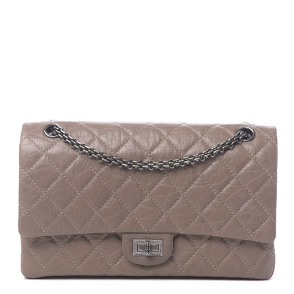 Chanel Aged Calfskin Quilted 2.55 Reissue 226 Flap Taupe 1 of 12