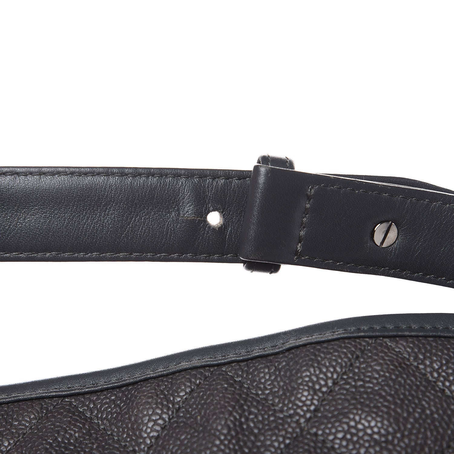 Chanel Caviar Quilted French Riviera Hobo Dark Grey 17 of 17