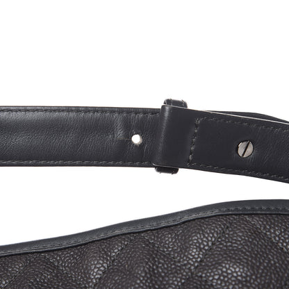Chanel Caviar Quilted French Riviera Hobo Dark Grey 17 of 17