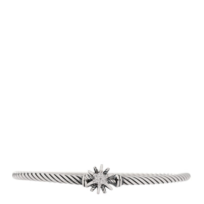 David Yurman Sterling Silver Diamond Starburst Bracelet 1 of 5