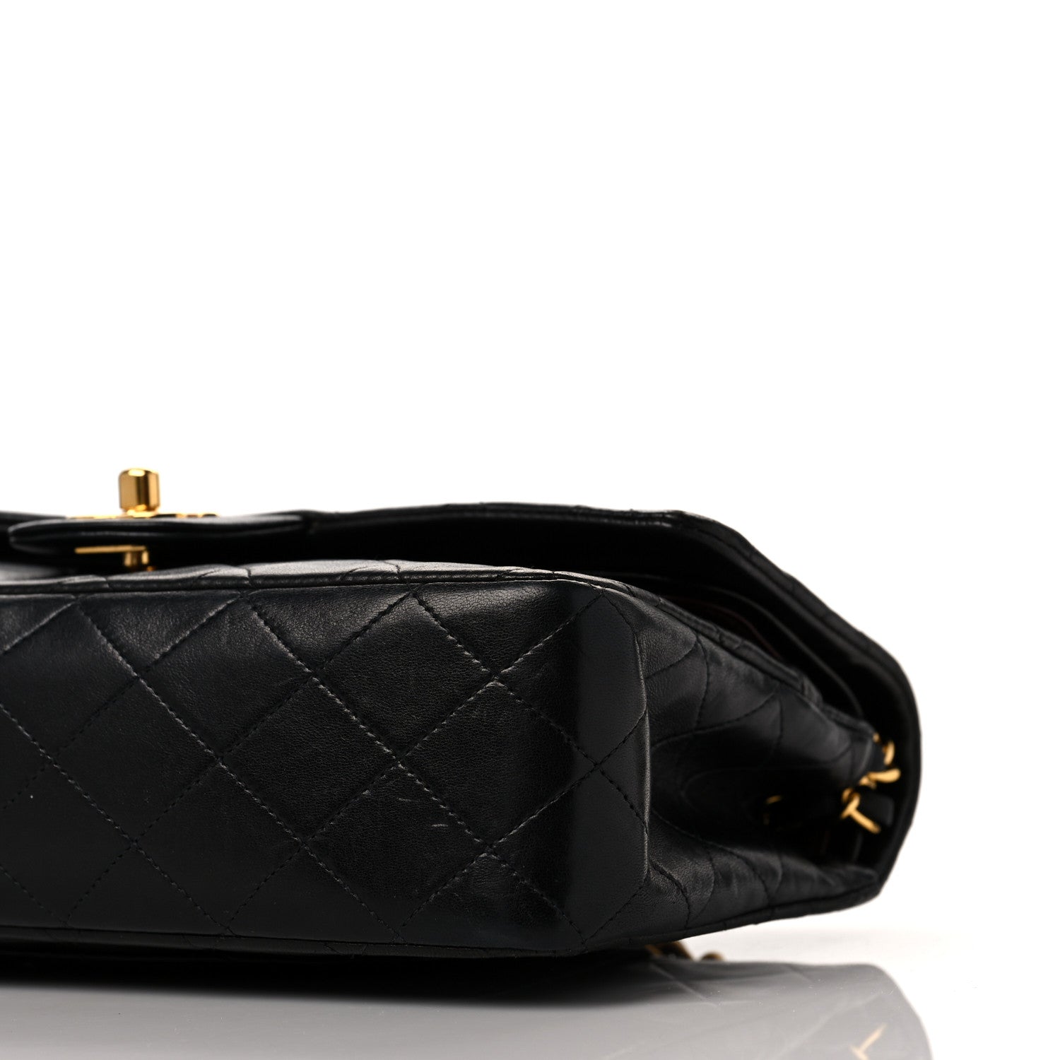 Chanel Lambskin Quilted Medium Double Flap Black 9 of 11