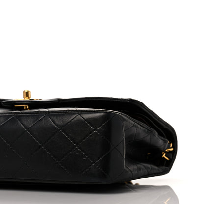 Chanel Lambskin Quilted Medium Double Flap Black 9 of 11
