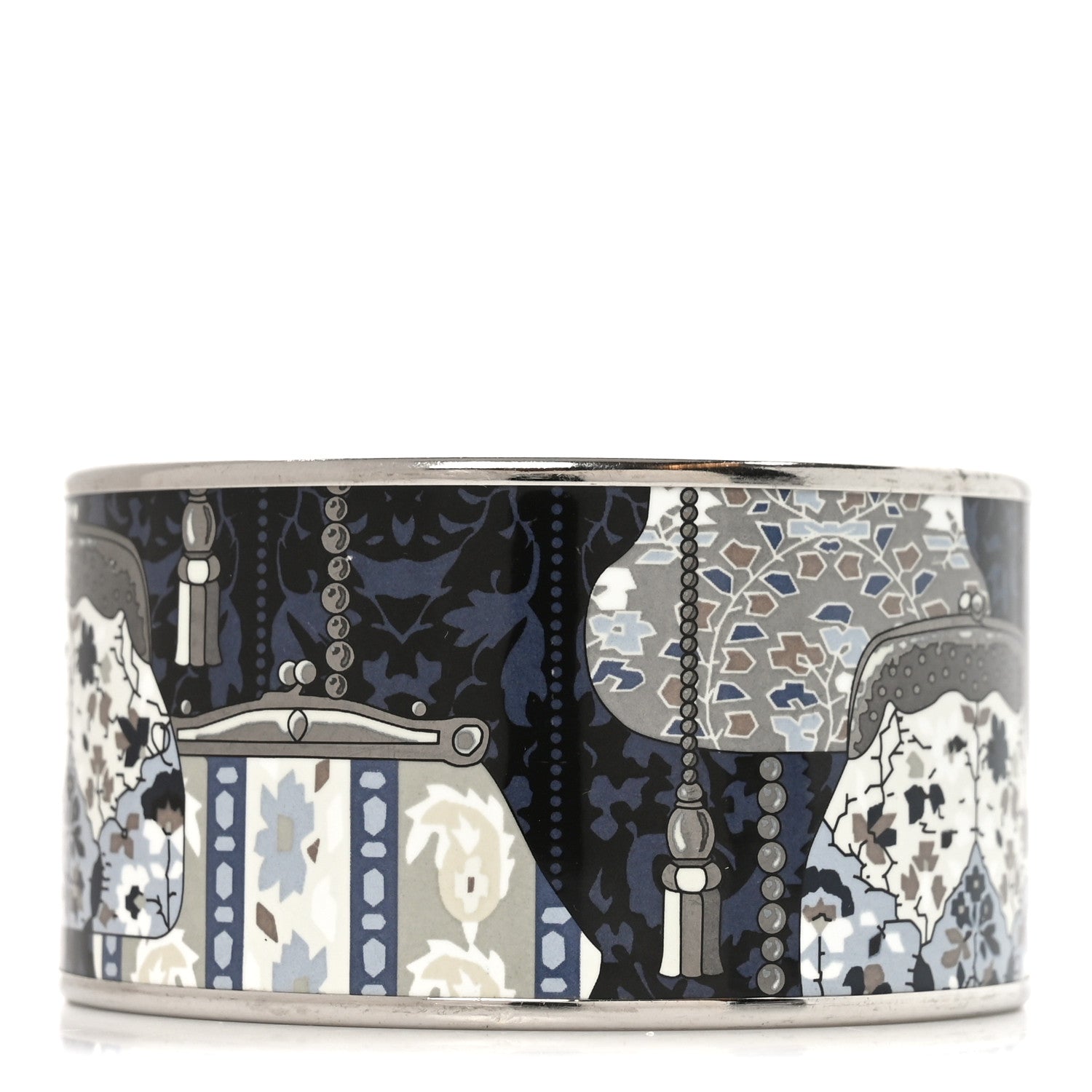 Hermes Enamel Printed Cachemire de Tamara Extra Wide Bracelet 70 3 of 5