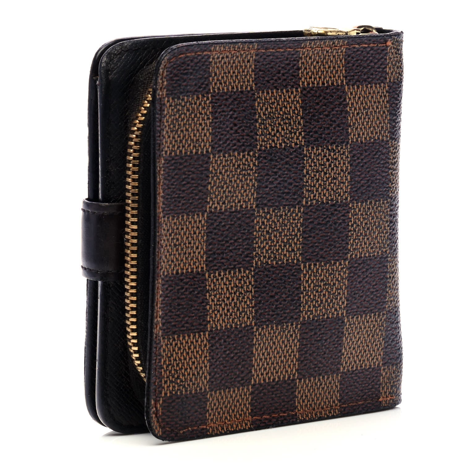Louis Vuitton Damier Ebene Zippe Zipped Compact Wallet 2 of 5