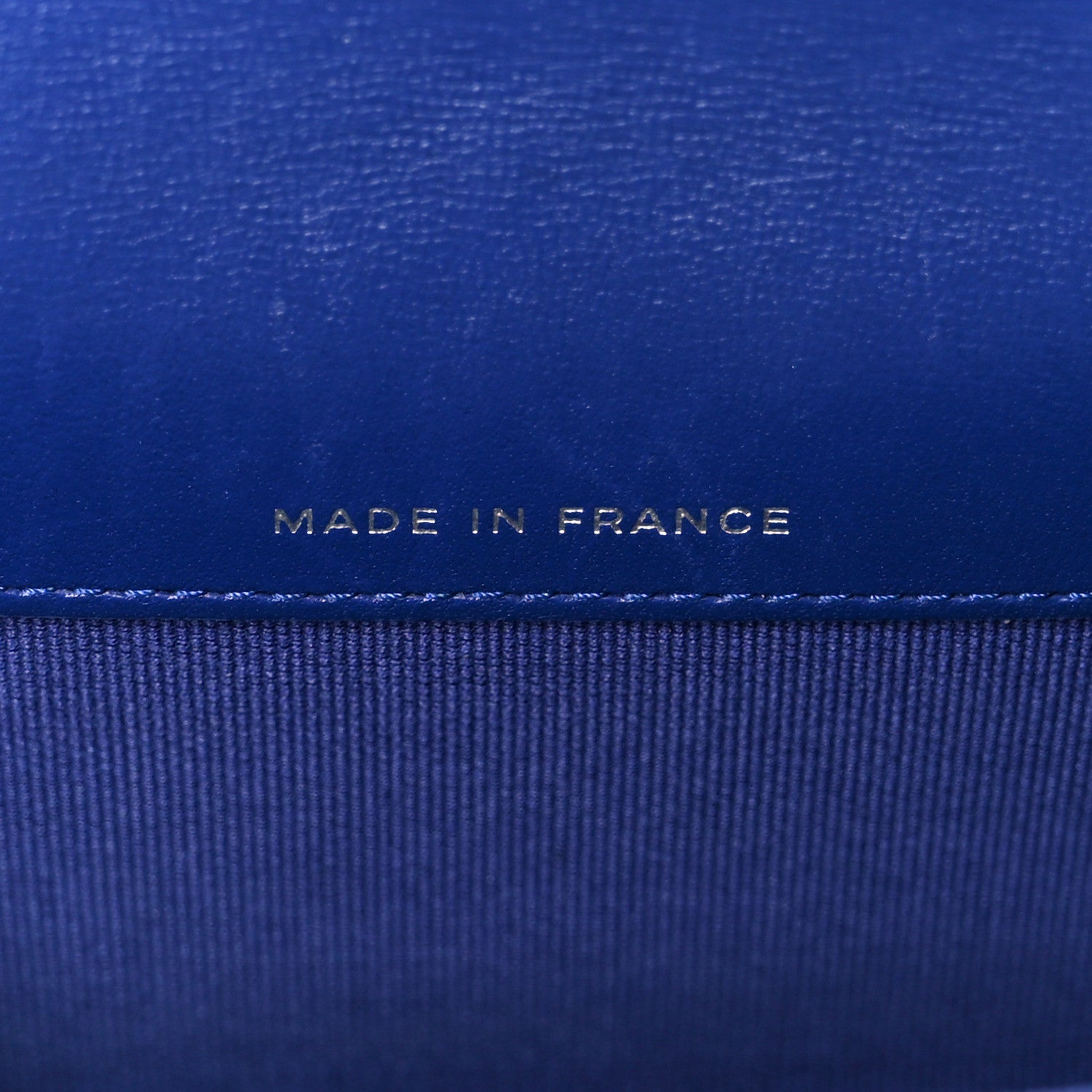 Chanel Lambskin Quilted Flap Card Holder Wallet Blue 6 of 9