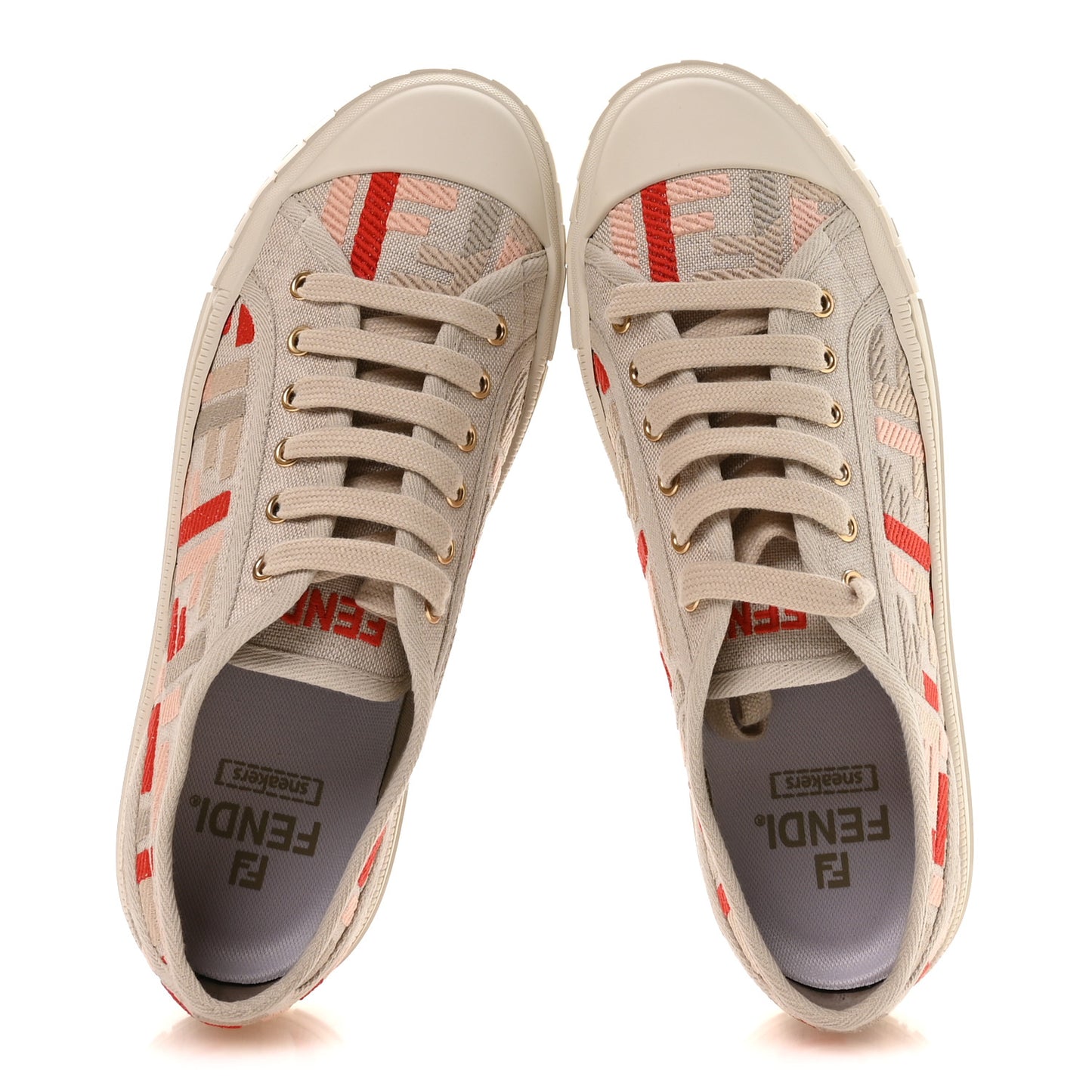 Kuban Canvas FF Womens Domino Low Top Sneakers 38.5 Grezzo Multicolor Rosa