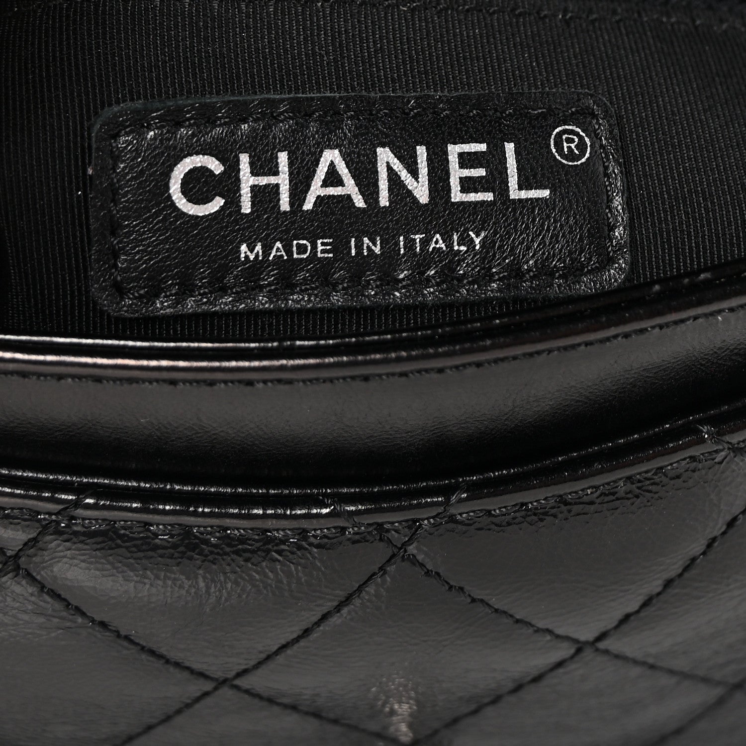 Chanel Shiny Goatskin Quilted Medium Flap Black 6 of 10