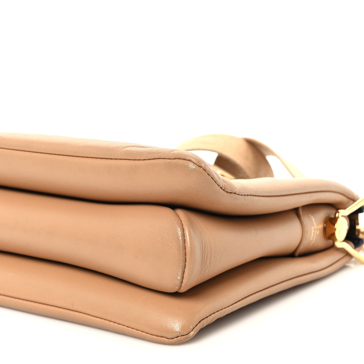 Lambskin Embossed Monogram Coussin PM Camel