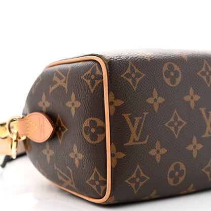 Louis Vuitton Monogram Speedy Bandouliere 20 Black 8 of 11