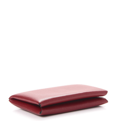 Hermes Evercolor Verso Calvi Card Case Rouge Grenat Glycine 4 of 8