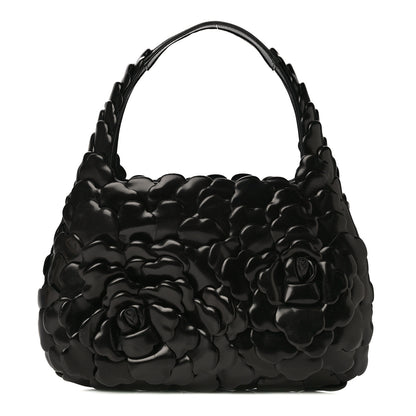 Valentino Garavani Nappa Atelier 03 Rose Edition Small Hobo Black 1 of 16