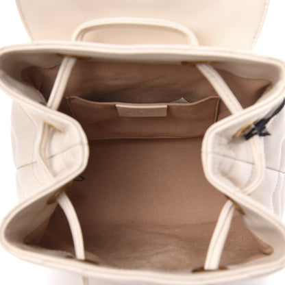 Gucci Calfskin Matelasse GG Marmont Flap Backpack White 4 of 9