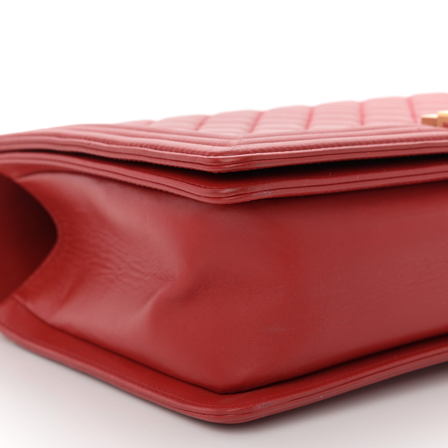 Chanel Lambskin Quilted New Medium Boy Flap Red 9 of 12