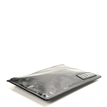 Valentino Garavani Vinyl VLTN Large Flat Zip Pouch Black 4 of 6